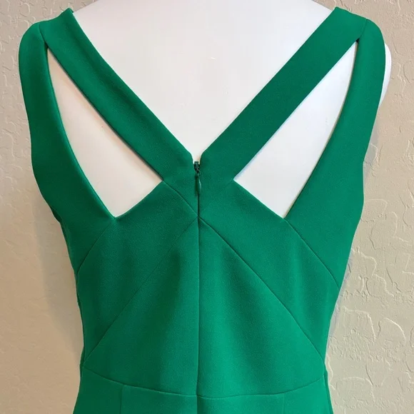 FINAL! Vince Camuto Emerald Green Sleeveless Midi Dress - Picture 6 of 8
